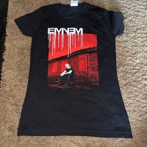 Eminem Graphic T-Shirt in Black and Red